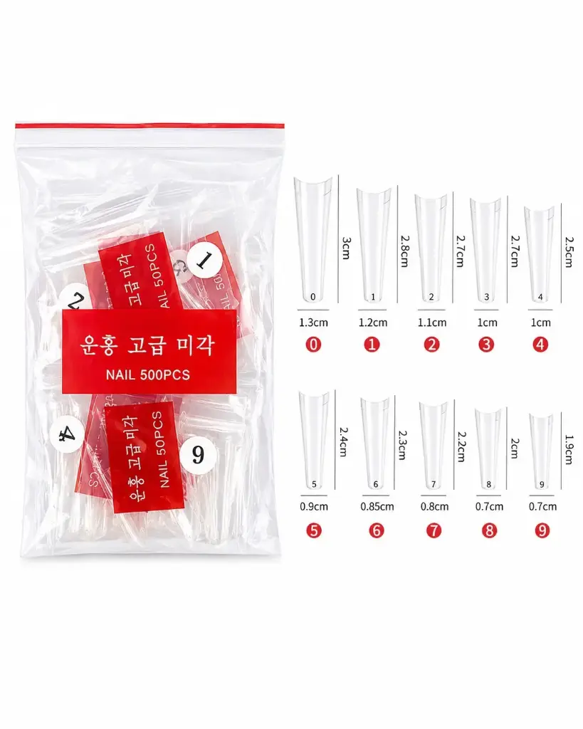 UÑAS BOLSA TIPS X 500 VI-38 COFFIN 
