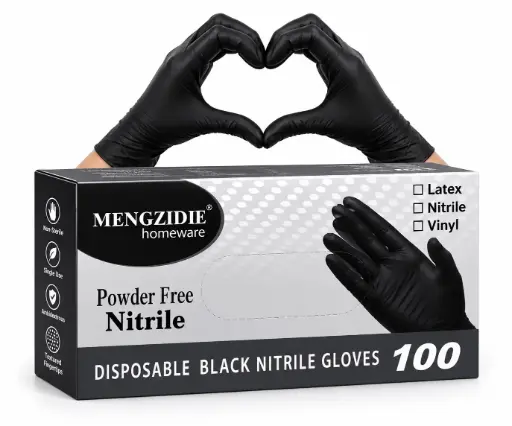 [537] GUANTE NITRILO NEGRO TALLA M